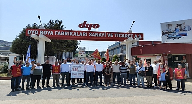 Emek Partisi'nden grevdeki DYO işçilerine bayram ziyareti