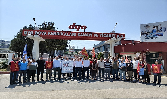 Emek Partisi'nden grevdeki DYO işçilerine bayram ziyareti