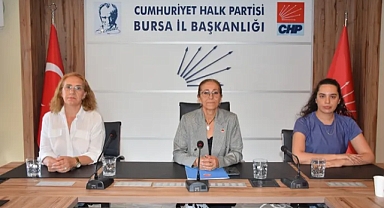 CHP Bursa İl Kadın Kolları'ndan kadın cinayetlerine tepki