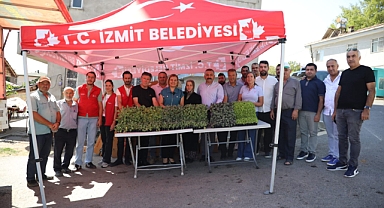 İzmit’te başlayan fide desteği, Gebze köylerine ulaştı