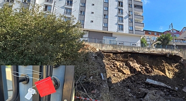 Köşklüçeşme’de Yıkılma Tehlikesi: 7 Katlı Bina Boşaltıldı