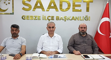 Saadet Partisi Gebze Teşkilatı, ''Zinnur beyin başkanlığı Gebze'mizin talihsizliğidir''