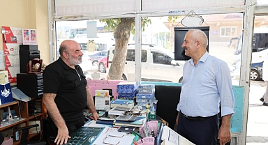 Başkan Büyükgöz’den Güzeller Mahallesi Esnafına Ziyaret