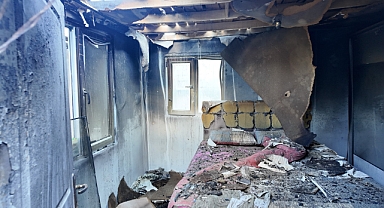Büyükşehir'den evi yanan vatandaşa yardım eli