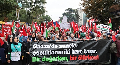 Gebze’de Binlerce Vicdan Gazze İçin Sokaklarda Buluştu