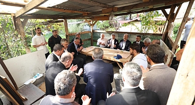 Başkan Büyükakın'dan acılı ailelere taziye ziyareti 