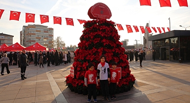 Büyükşehir'den 10 Kasım'a özel 1087 Atatürk çiçeği