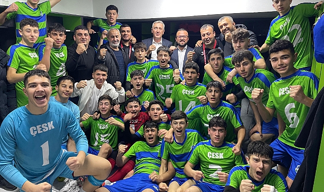 ÇESK u-16 Futbol Takımı şampiyon oldu
