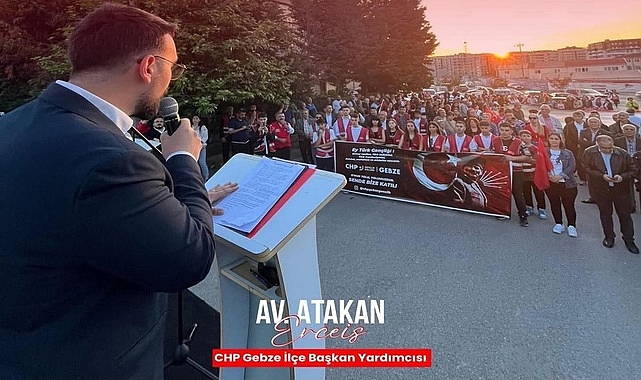 CHP Gebze Gençlik Kolları’nda görev değişimi: Başkanlık görevini Atakan Erceiş devretti