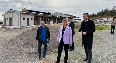 Fatma Başkan, Dost Pati Yaşam Alanı’ndaki çalışmaları inceledi