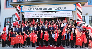 Gebze’de Aziz Sancar Ortaokulu Törenle Hizmete Açıldı