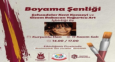 Manisa'da çocuklar için ücretsiz boyama şenliği düzenlenecek