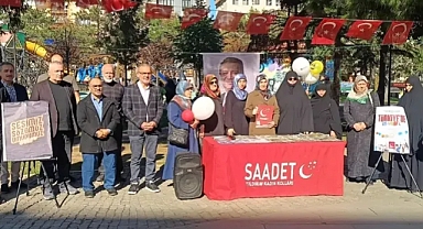 Saadet Partisi Bursa'dan çocukların geleceği için çağrı