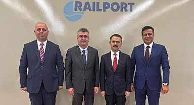 Vali İlhami Aktaş’tan Türkiye’nin İlk İntermodal Terminali Railport’a Ziyaret