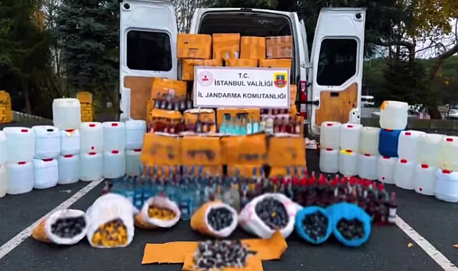 17 ilde on binlerce litre sahte alkol ele geçirildi!