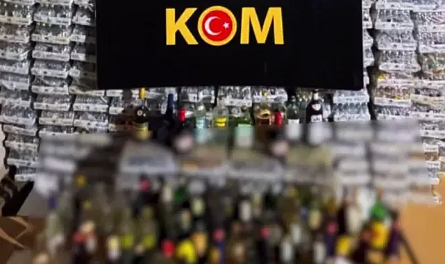 Binlerce şişe ele geçti... 81 ilde kaçak ve sahte alkole darbe!