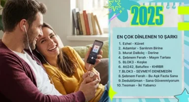 İşte 2025'in en çok dinlenen şarkıları