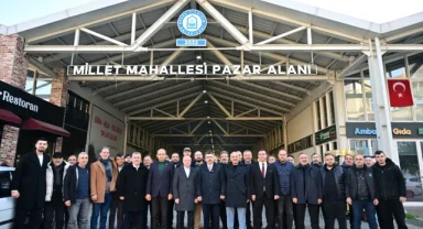 Bursa Yıldırım'da Başkan Yılmaz pazar esnafıyla buluştu