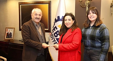 Kirazpınar Sağlık Ocağı Çalışanlarından Başkan Büyükgöz’e Ziyaret