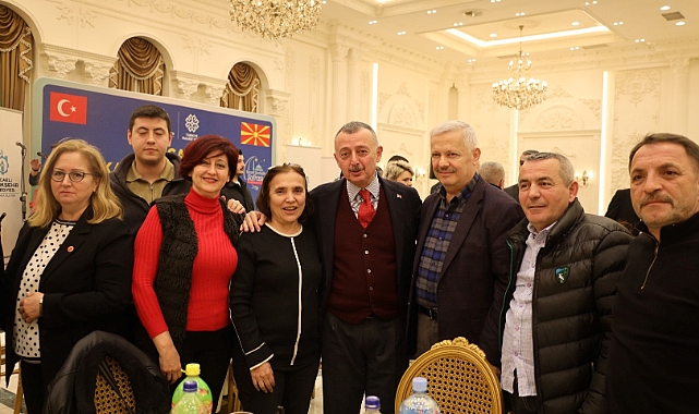 Başkan Büyükakın, iftarda Kuzey Makedonya'daydı