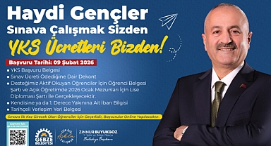 Gebze Belediyesi’nden YKS’ye Girecek Gençlere Destek