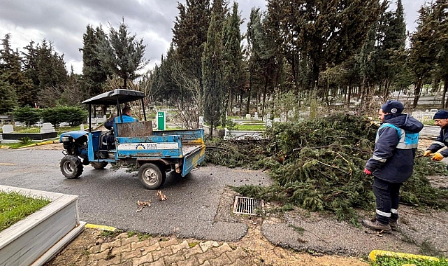 Gebze’de Bayram Öncesi Mezarlıklarda Bakım Çalışmaları Hızlandı