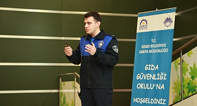Gebze Zabıtası'ndan 'güvenilir gıda' eğitimi