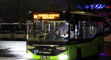 Kocaeli’de 24 saat kesintisiz ulaşım başladı