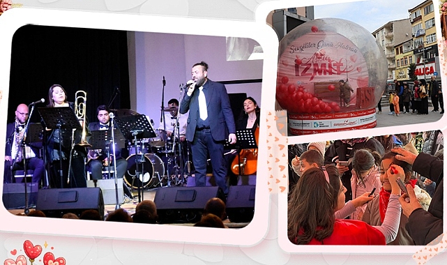 Sevgililer Günü’nde İzmit Meydanı’nda renkli buluşma