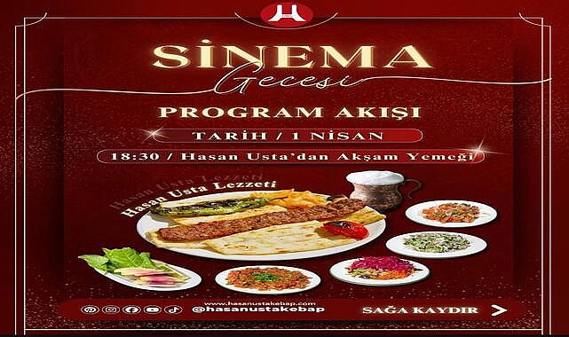 İstanbul’da “Sinema Gecesi”: Hasan Usta Kebap’tan Gastronomi ve Eğlenceyi Buluşturan Etkinlik