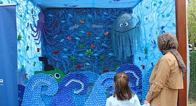 Lokomotif Çocuk Köyü’nde geri dönüşüm rüzgârı