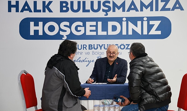 Başkan Büyükgöz Halk Buluşmasında Vatandaşlarla Bir Araya Geldi