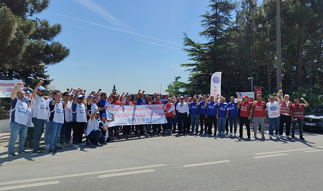 Gebze Sendikalar Birliği grevdeki P&G işçilerini ziyaret etti