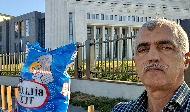 Yargıtay önüne elinde tuzla giden Gergerlioğlu; 