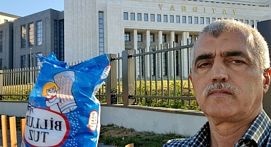 Yargıtay önüne elinde tuzla giden Gergerlioğlu; 