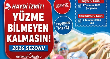 İzmit Belediyesinden çocuklara ücretsiz yüzme eğitimi