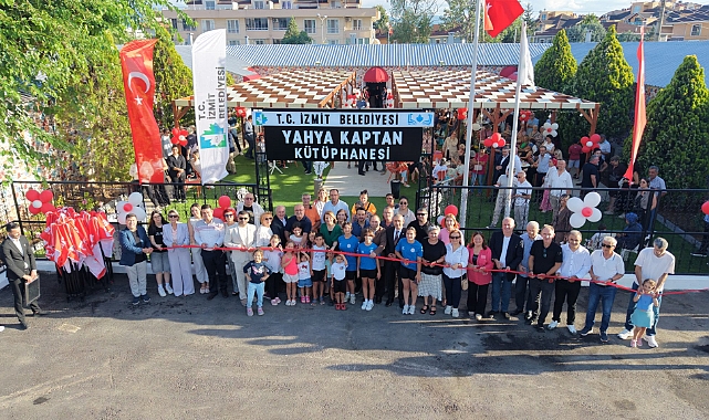 İzmit Belediyesinden Hizmet Atağı: Yahya Kaptan Kütüphanesi Açıldı