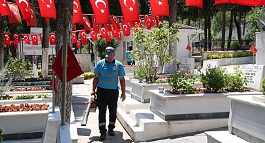 Mezarlık ve Şehitliklerde Kapsamlı Bakım Çalışması
